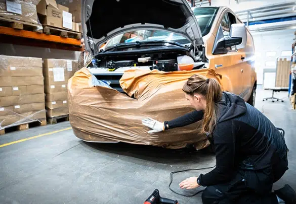Fuld indpakning af Svendborg Brakes servicevogn